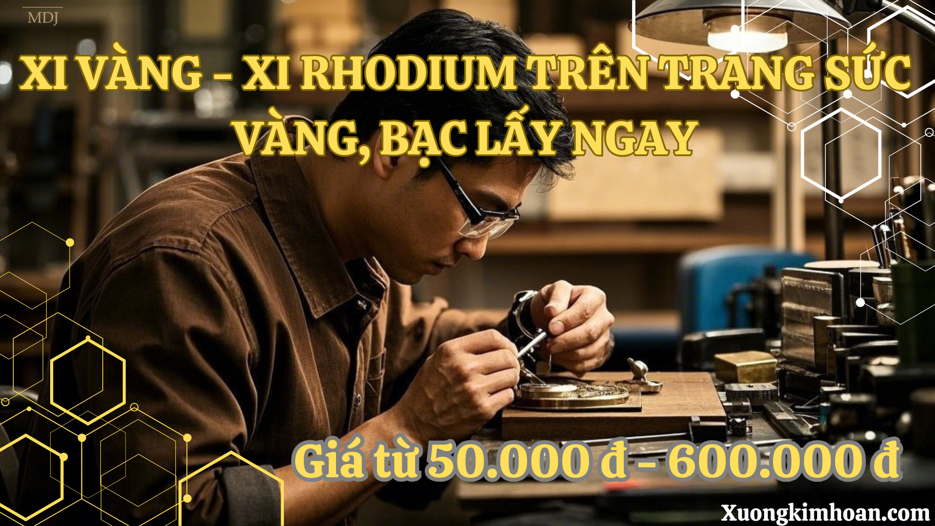 Dịch Vụ Xi Vàng - Xi Rhodium Trên Trang Sức Vàng, Bạc