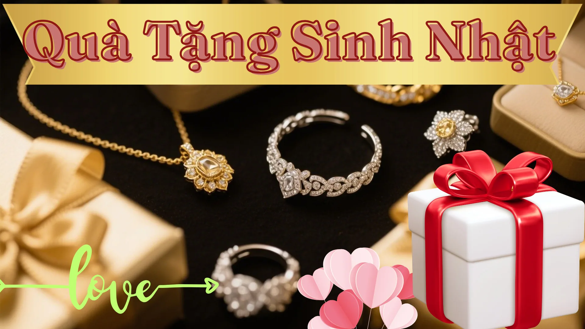 Quà Tặng Sinh Nhật Trang Sức Vàng Bạc: Tinh Xảo, Sang Trọng