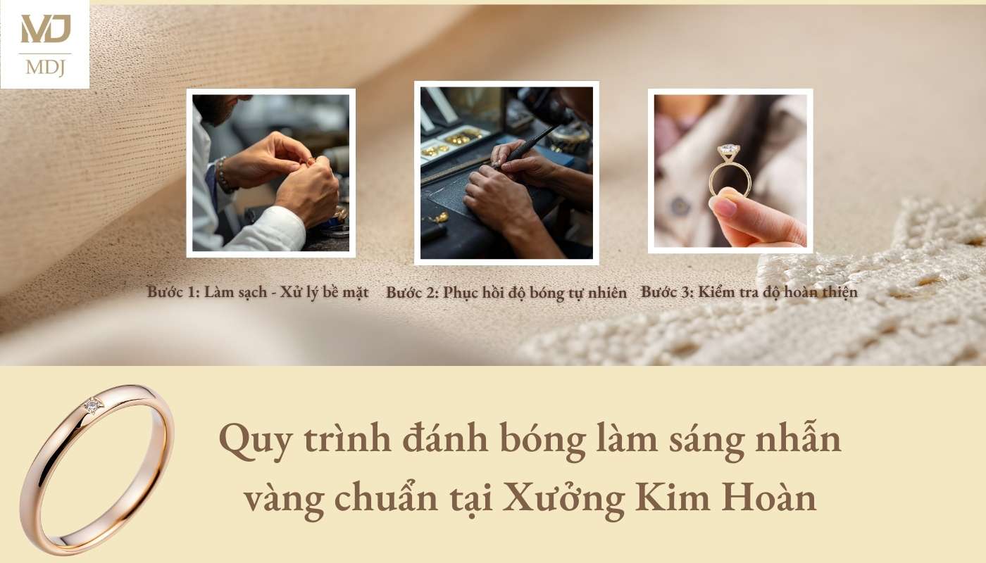đánh bóng làm sáng nhẫn vàng Hà Nội
