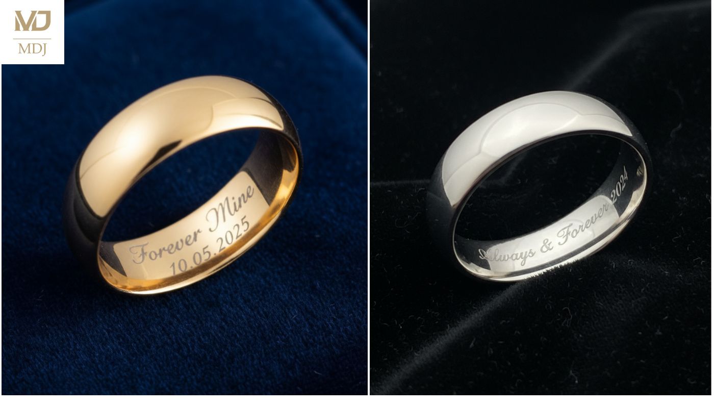 khắc tên lên nhẫn cưới Hà Nội