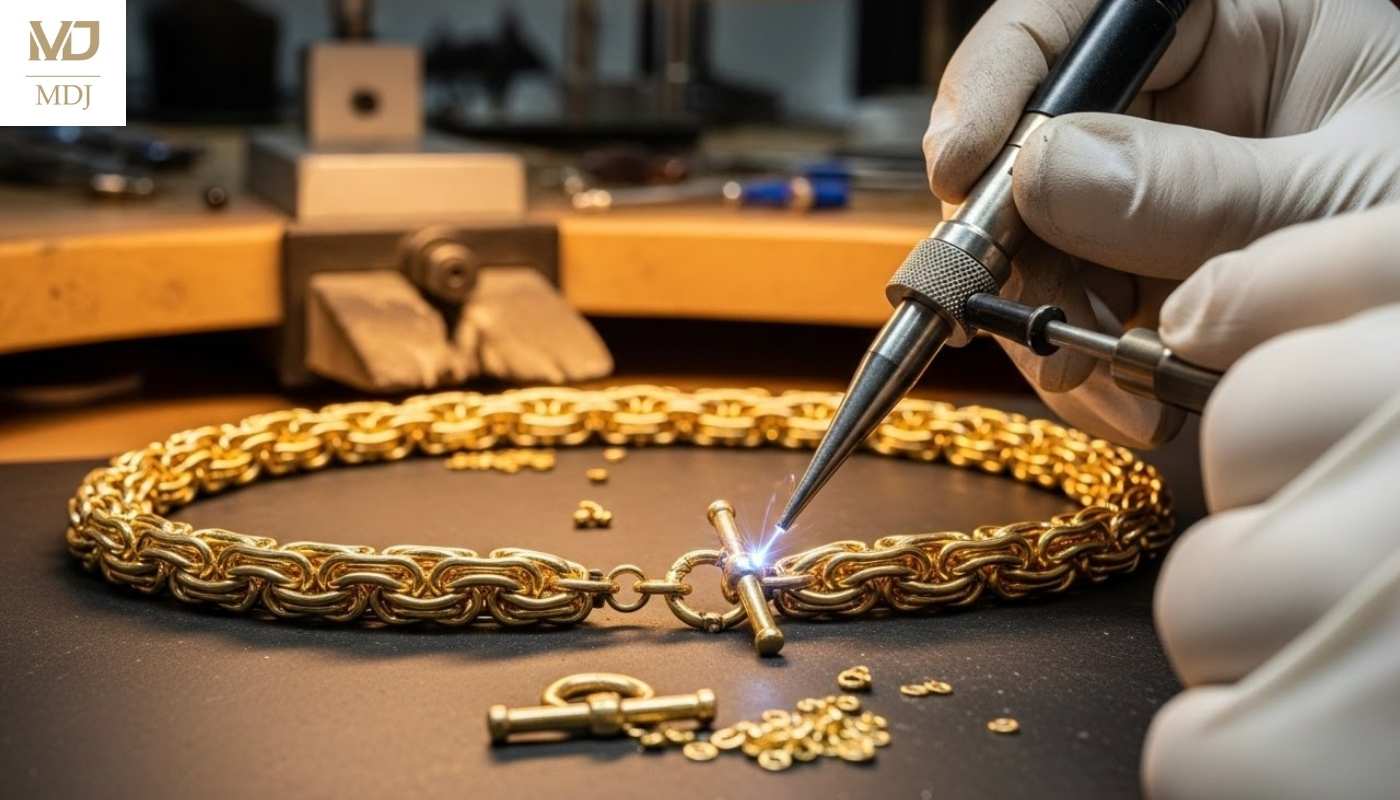 sửa khóa dây chuyền vàng bị hỏng Hà Nội