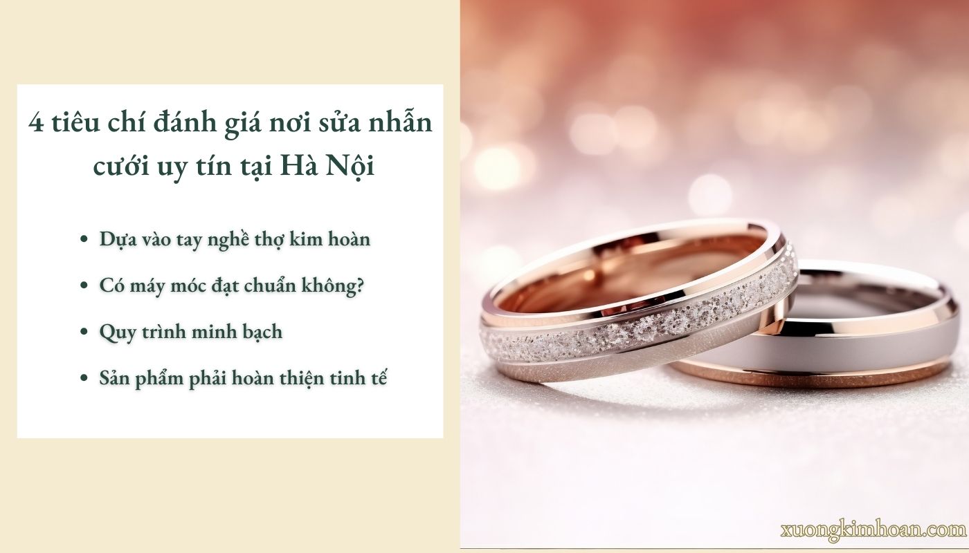 sửa nhẫn cưới ở đâu uy tín Hà Nội?