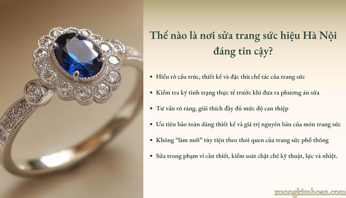 sửa trang sức hiệu Hà Nội