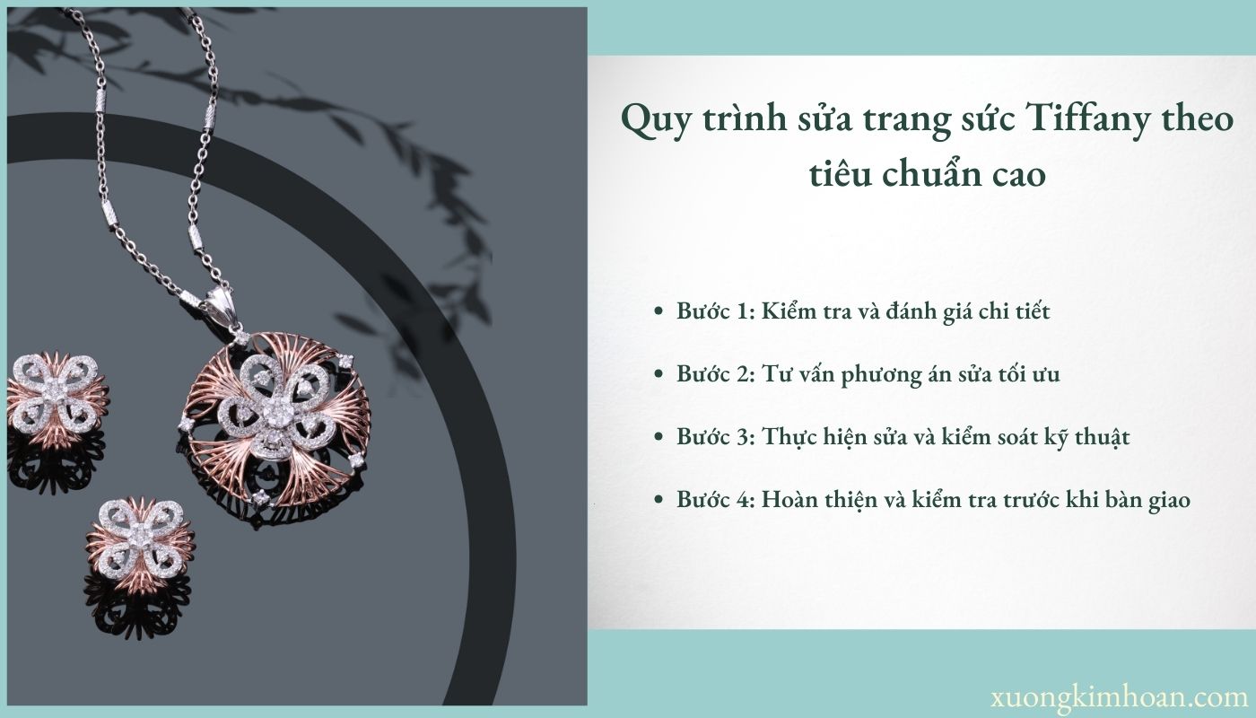 Quy trình sửa trang sức Tiffany