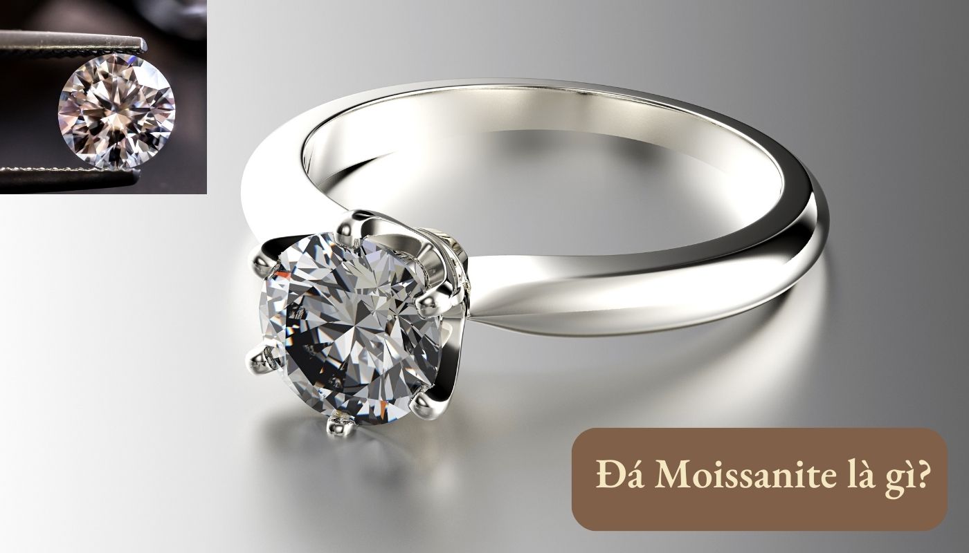 thay đá moissanite cho nhẫn Hà Nội