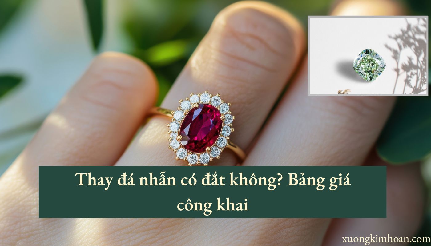 thay đá nhẫn có đắt không?
