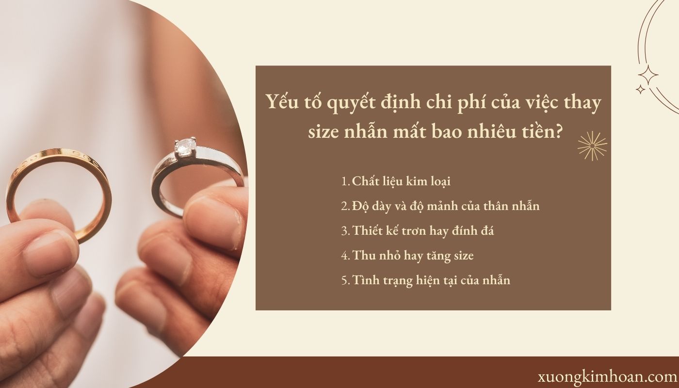 thay size nhẫn mất bao nhiêu tiền?