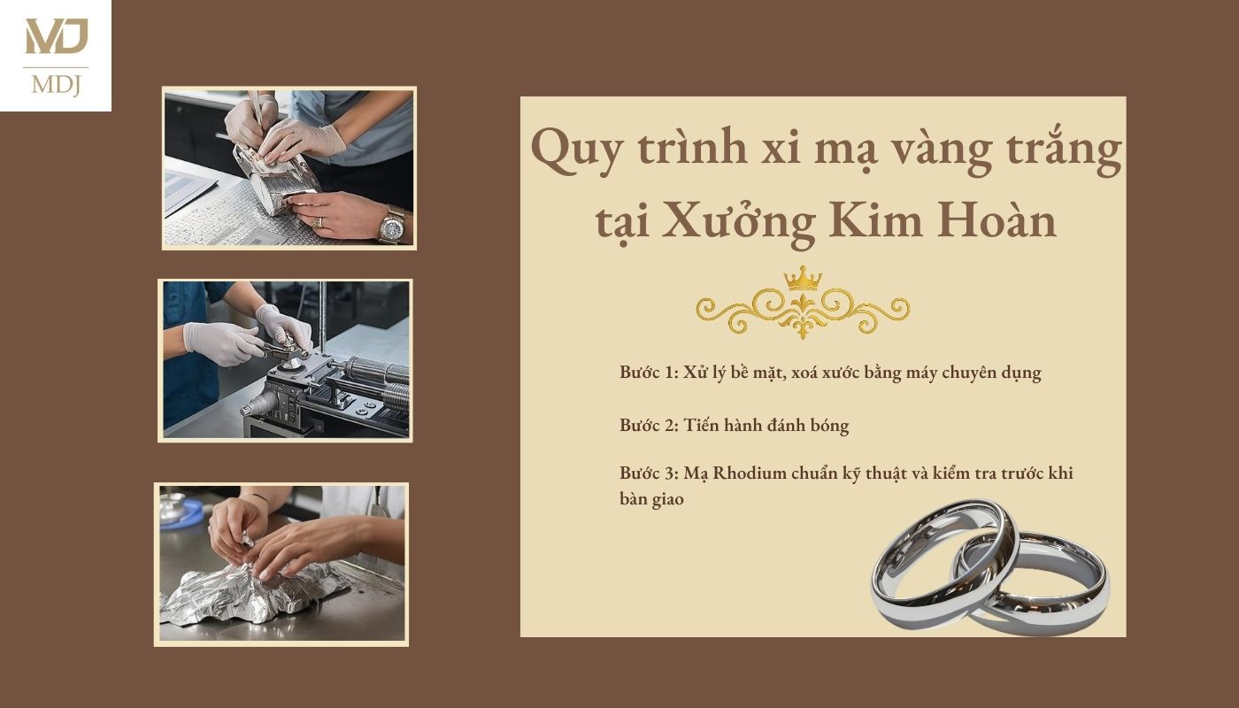 xi mạ vàng trắng cho nhẫn cưới Hà Nội