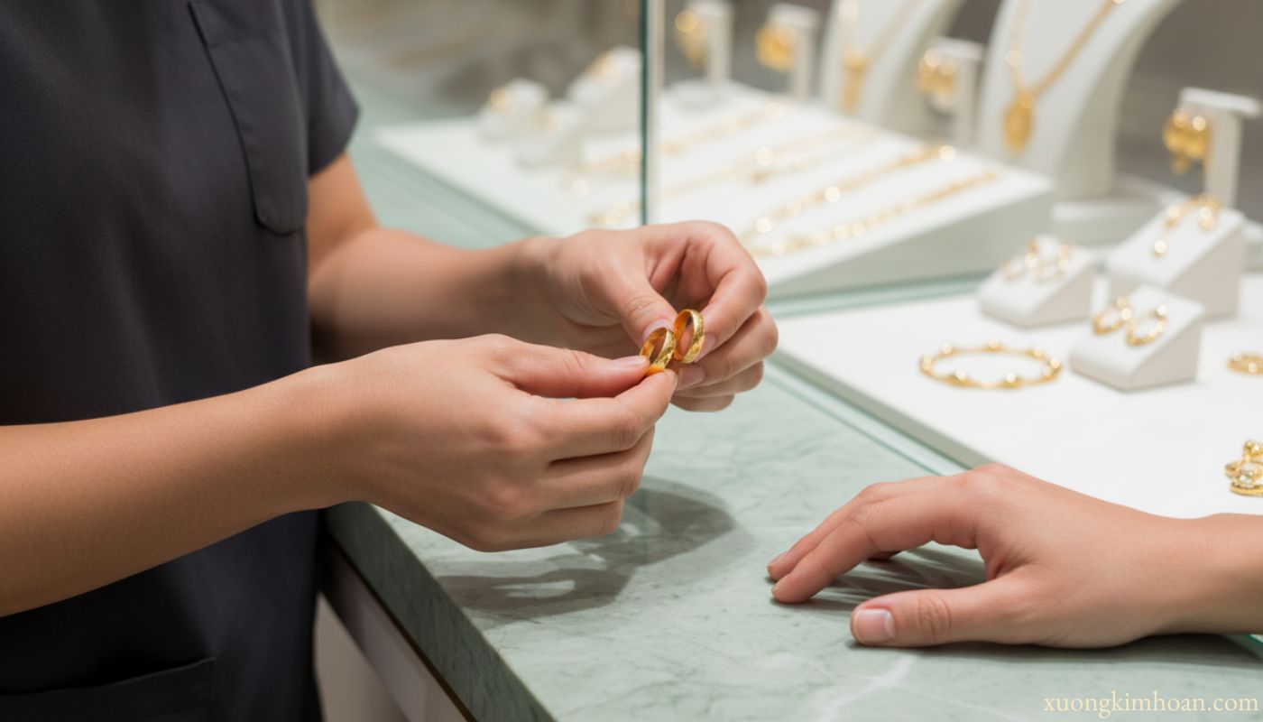 cửa hàng thu mua vàng tây Hà Nội