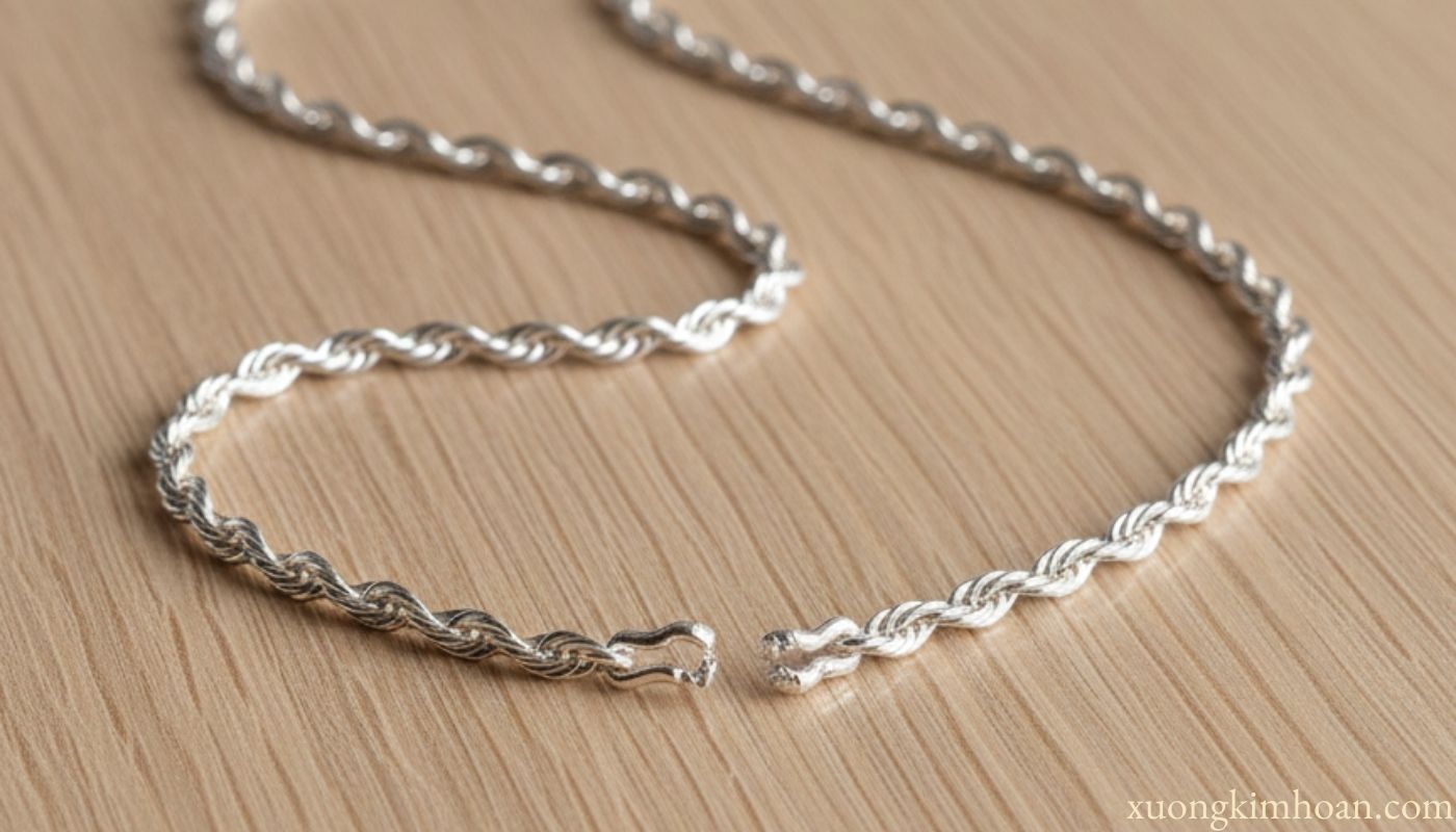 thu mua bạc bị đứt