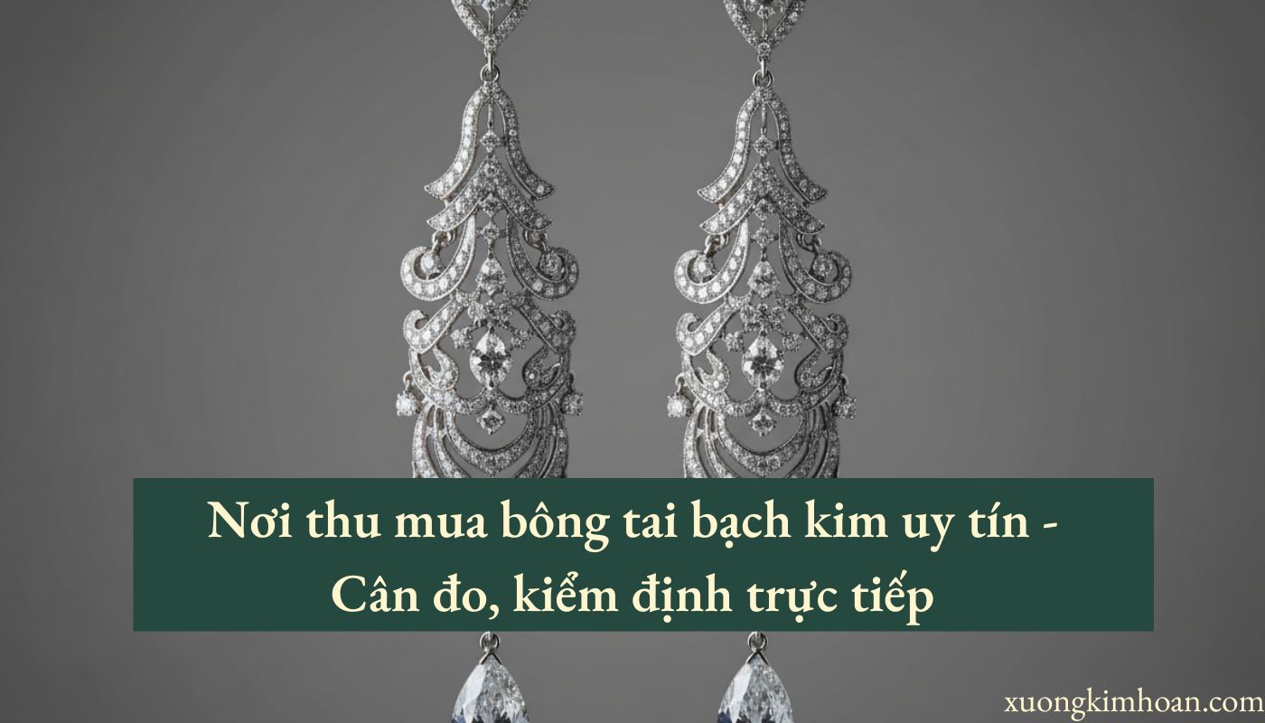 thu mua bông tai bạch kim