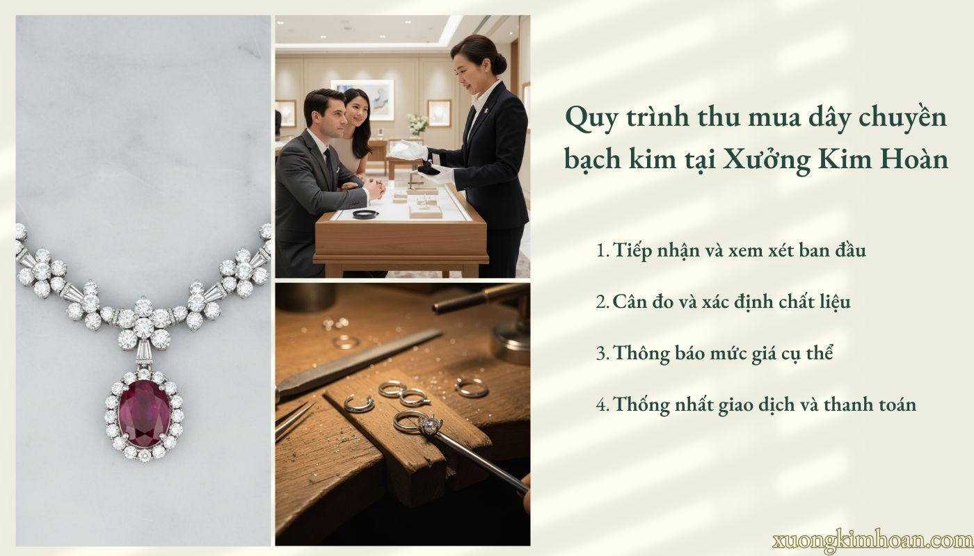 Quy trình thu mua dây chuyền bạch kim