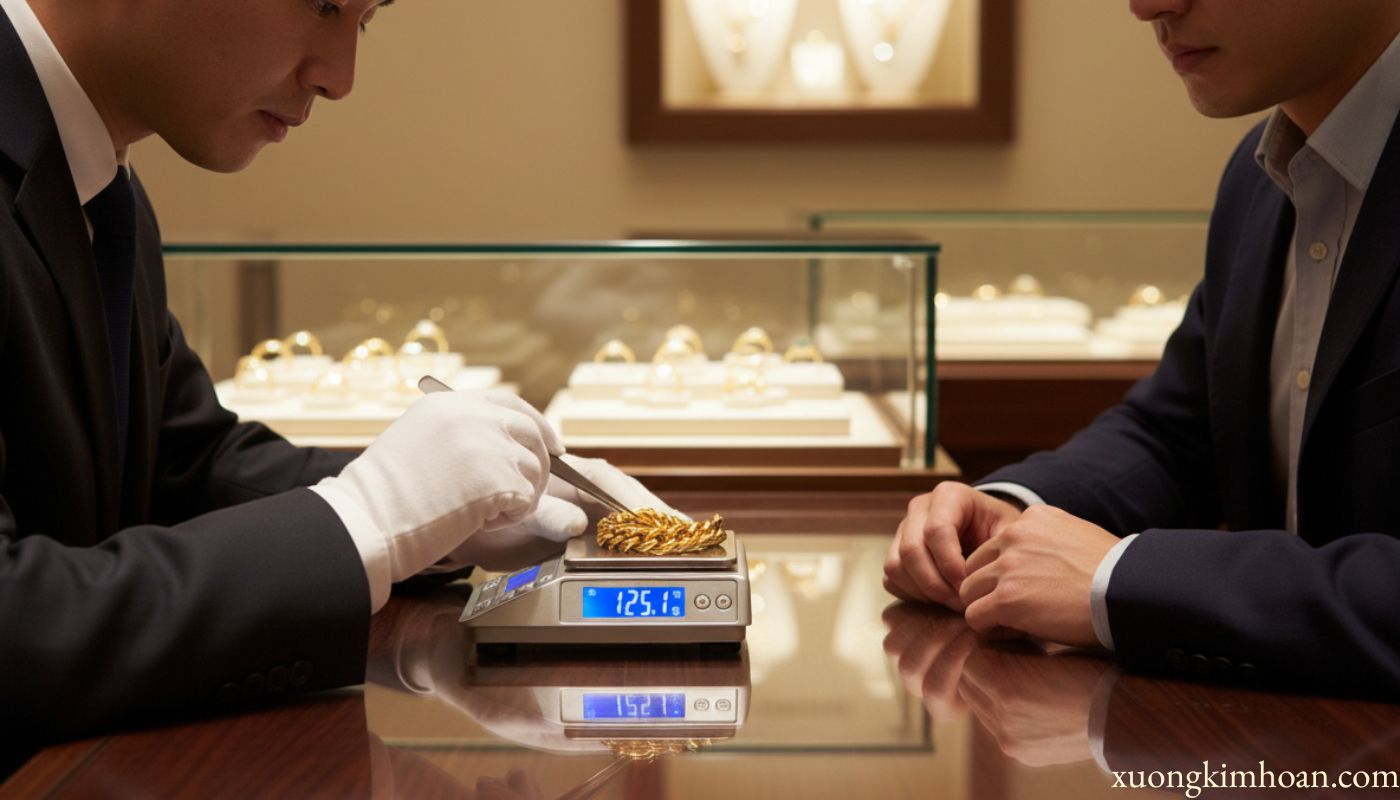 thu mua dây chuyền vàng tây