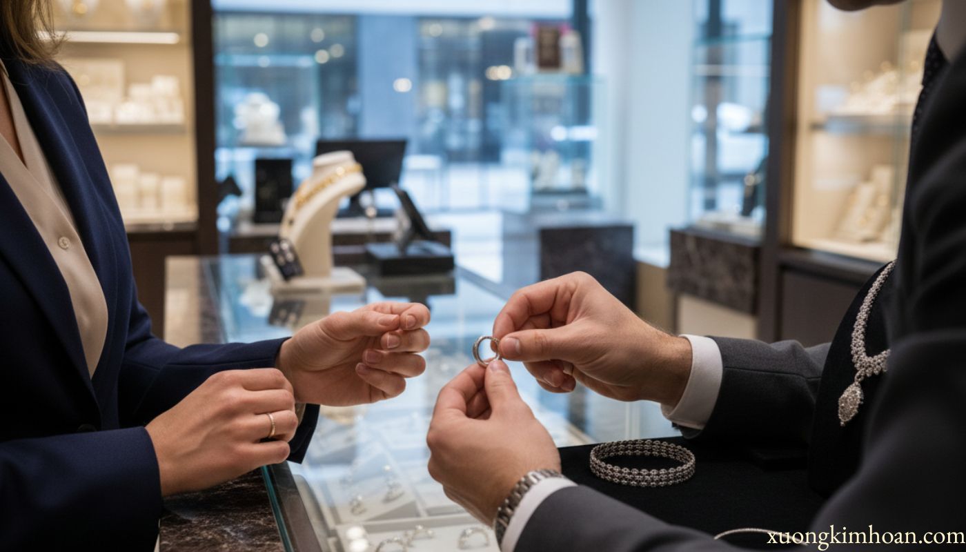 thu mua khuyên tai platinum