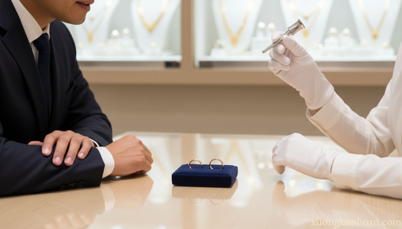 thu mua nhẫn cưới vàng tây