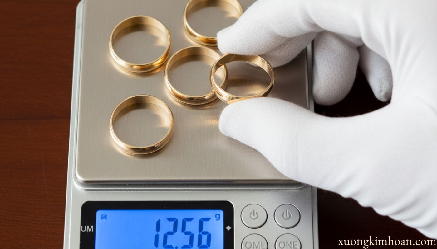 thu mua nhẫn cưới vàng tây