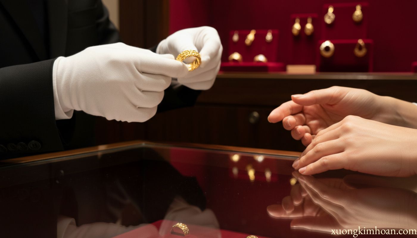 thu mua nhẫn vàng tây