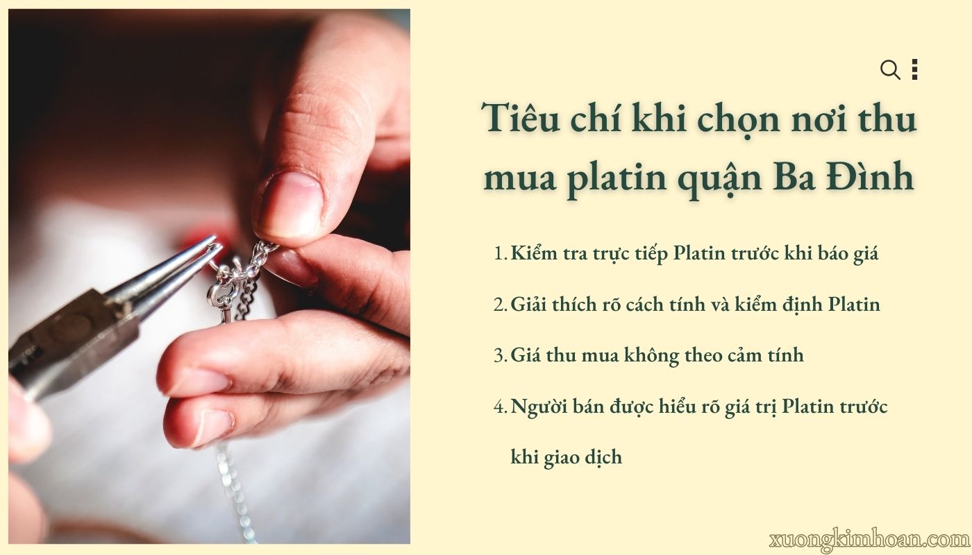 thu mua platin quận Ba Đình