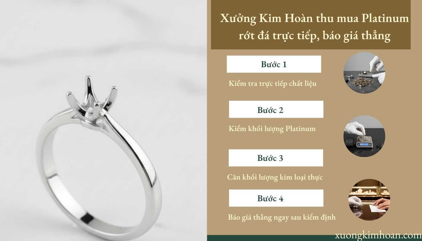 thu mua platinum rớt đá