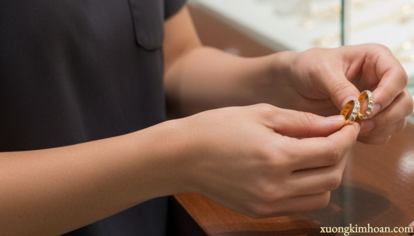 thu mua trang sức vàng tây kim cương