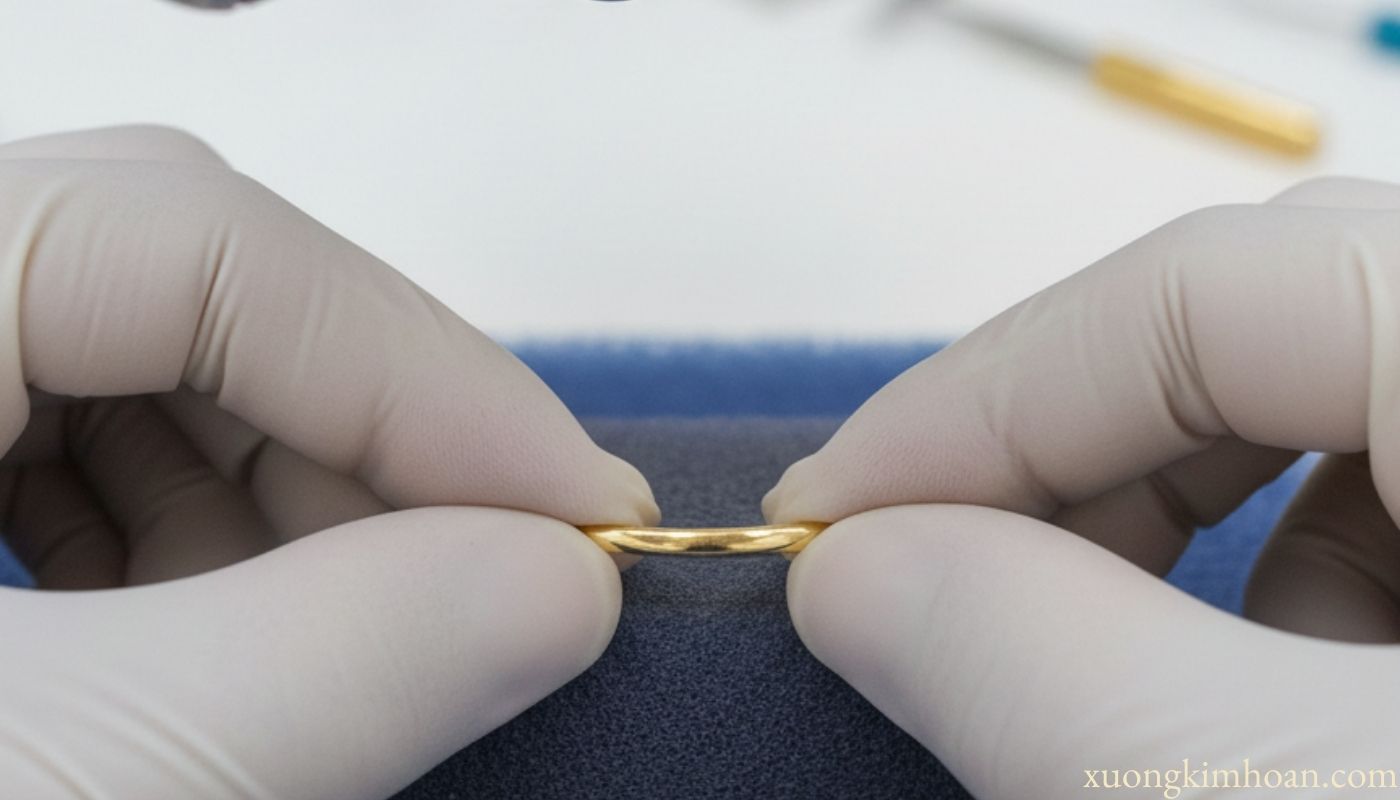 thu mua vàng ta bị móp