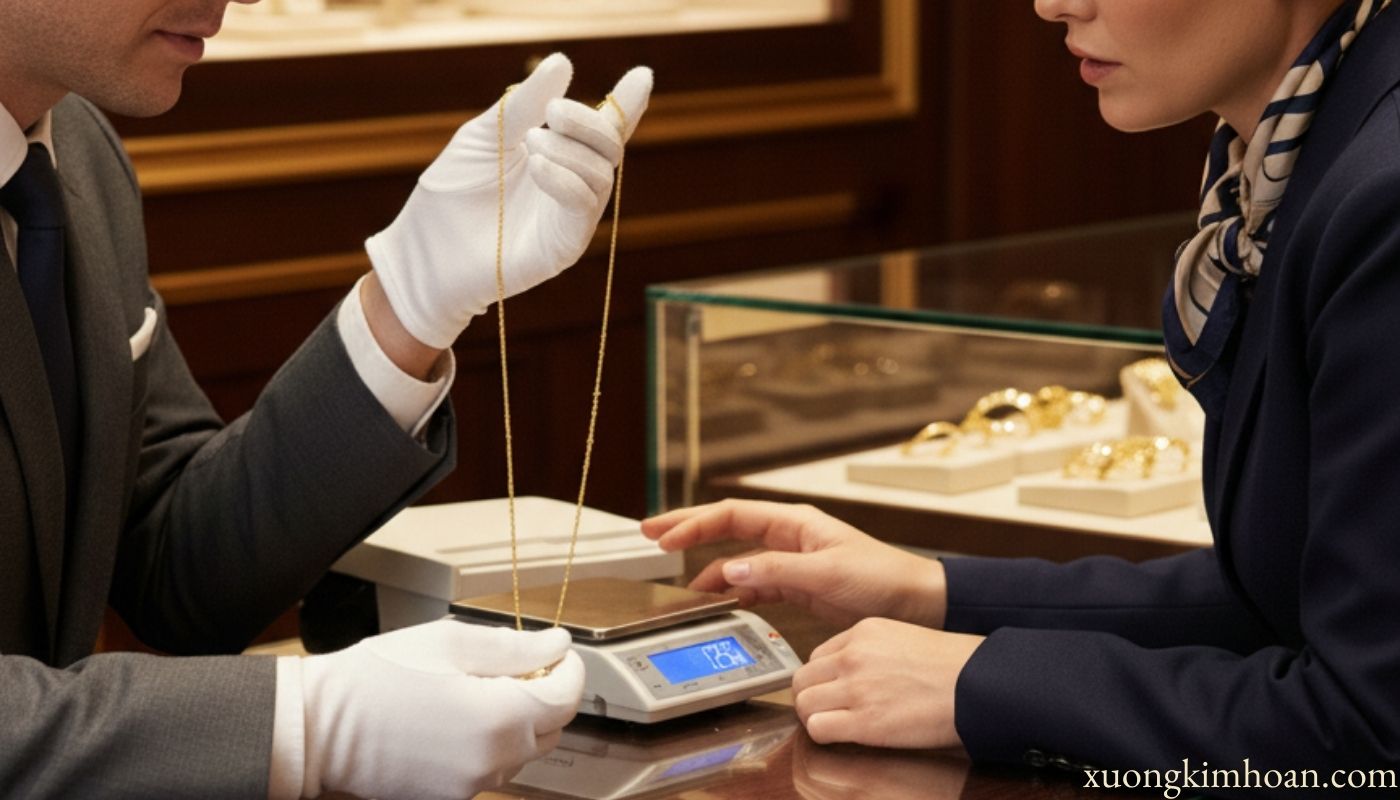 thu mua vàng tây bị xỉn màu