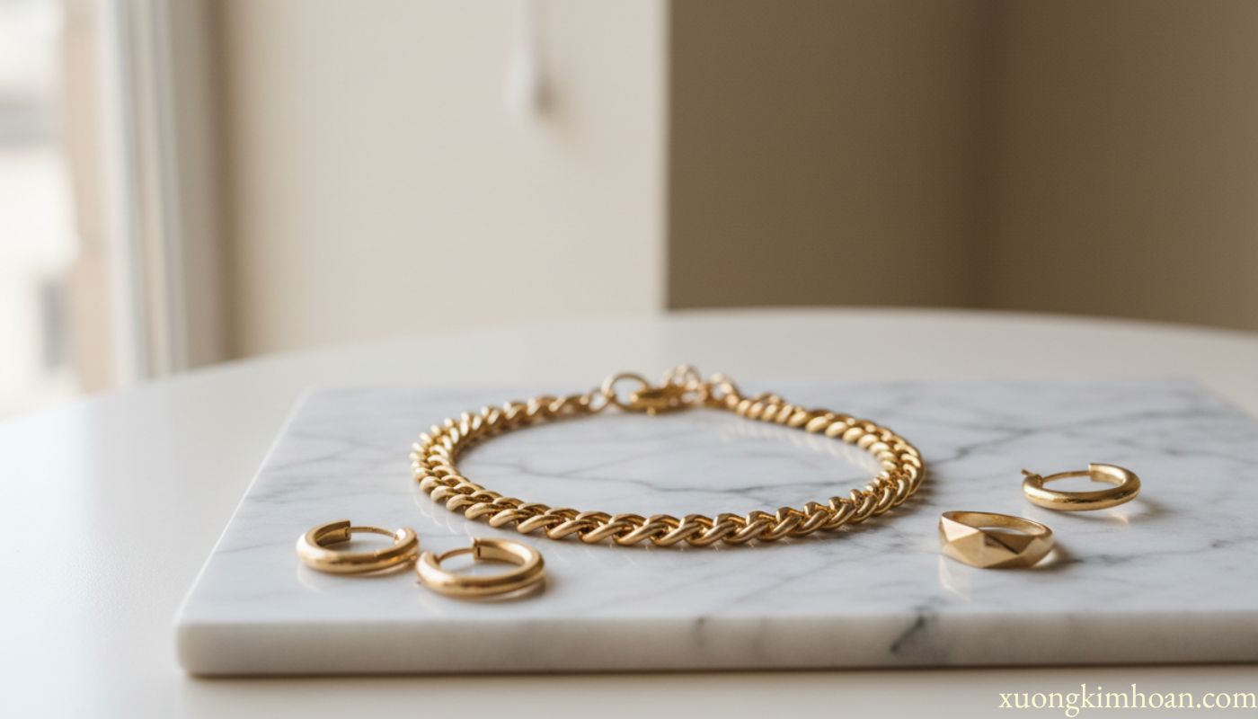 thu mua vòng tay vàng tây