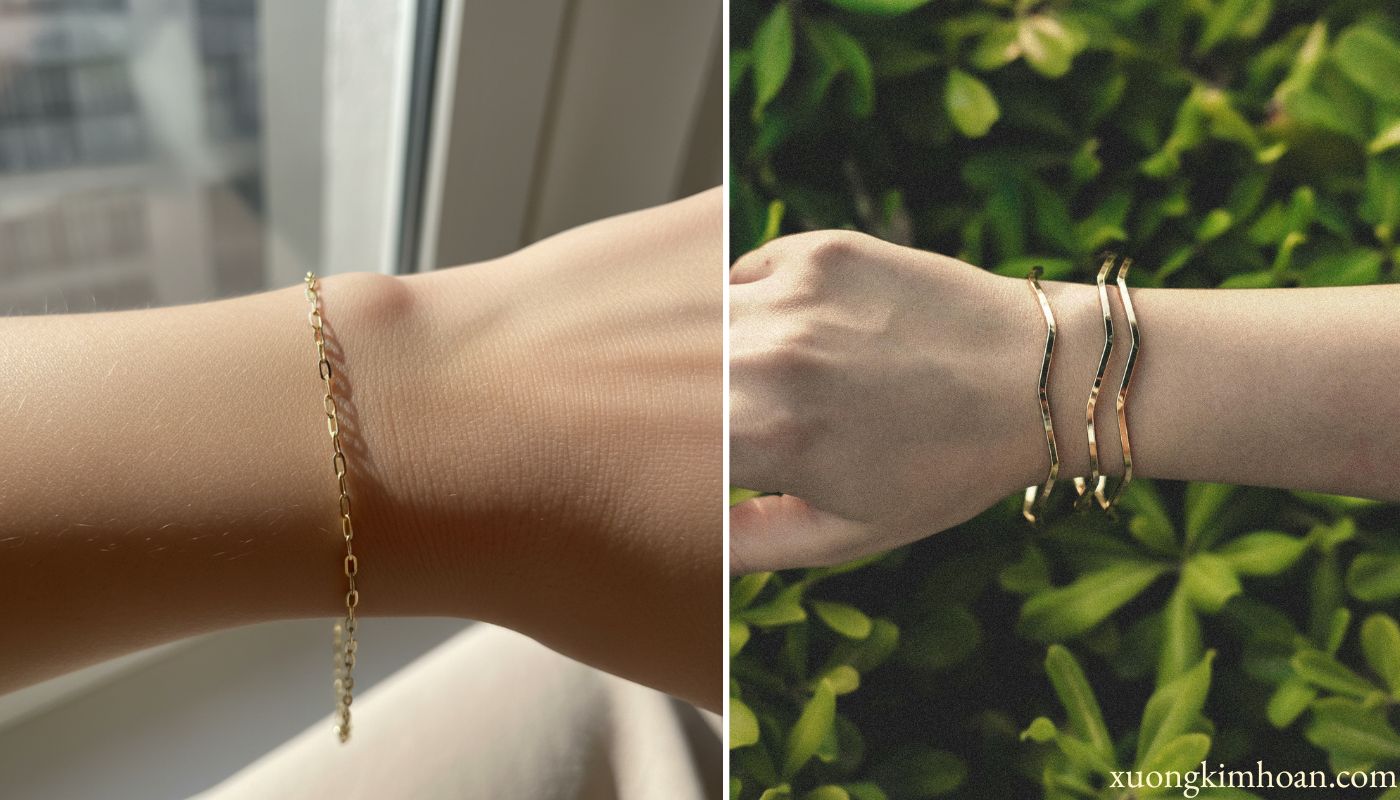 thu mua vòng tay vàng tây
