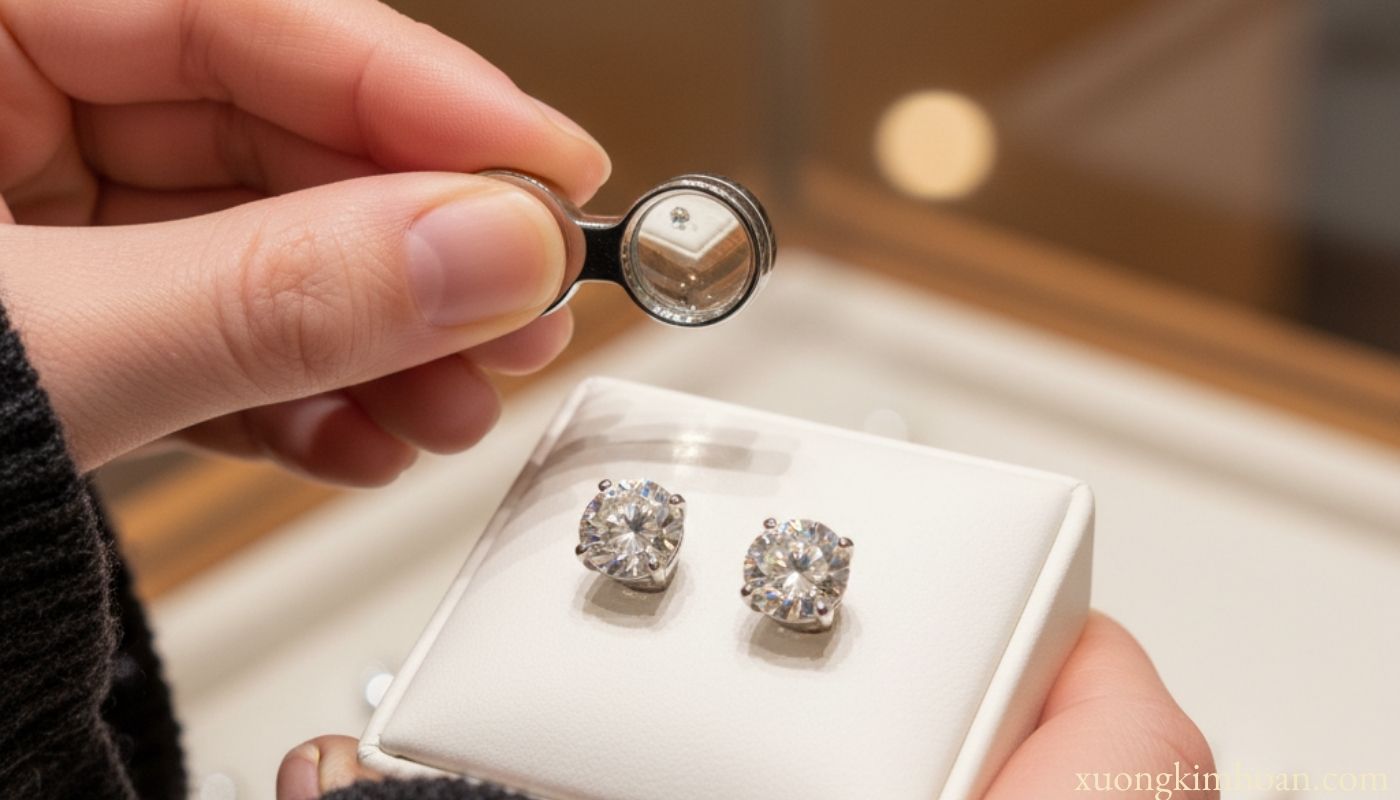 buying used platinum earrings