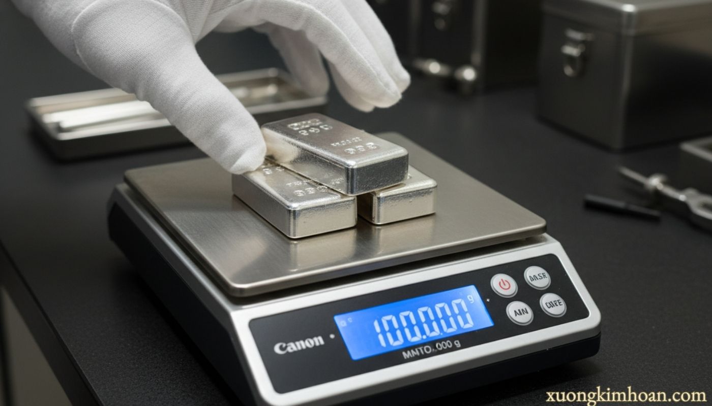 cash purchase of old silver with immediate cash payment