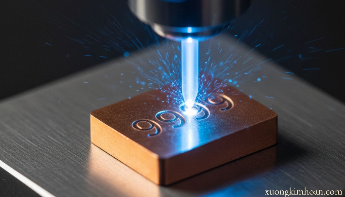 thỏi đồng khắc laser
