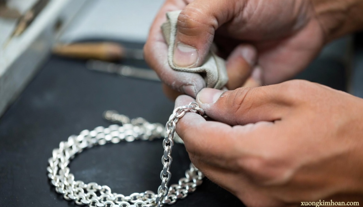 Is polishing and renewing old jewelry in Hanoi at Xuong Kim Hoan good? 2 Polishing and renewing old jewelry in Hanoi