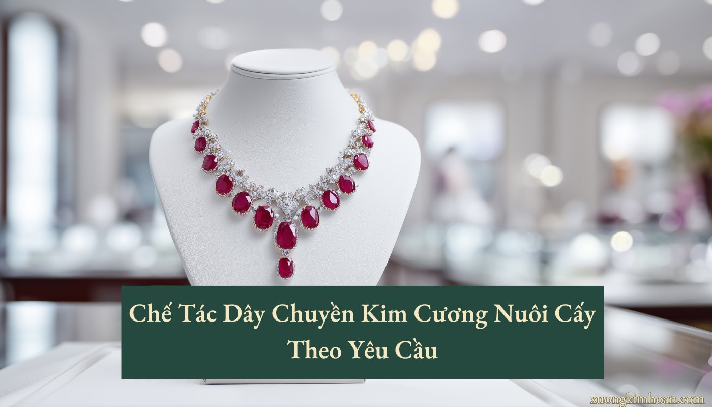 Dây chuyền kim cương nuôi cấy
