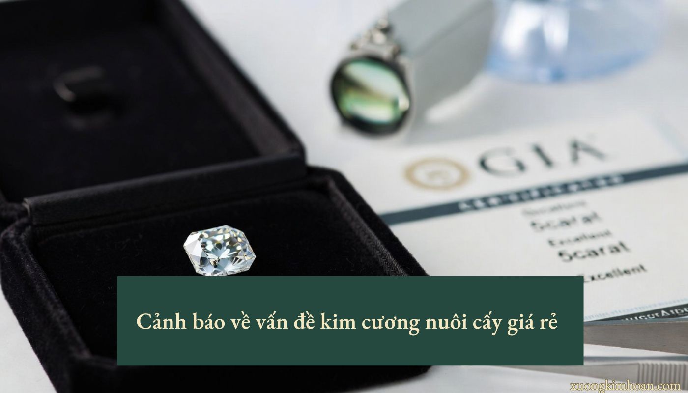 kim cương nuôi cấy giá rẻ