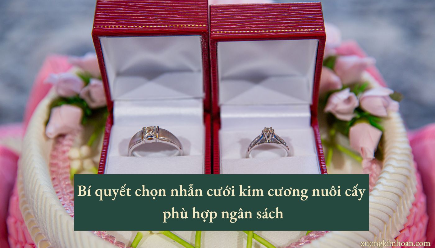 nhẫn cưới kim cương nuôi cấy