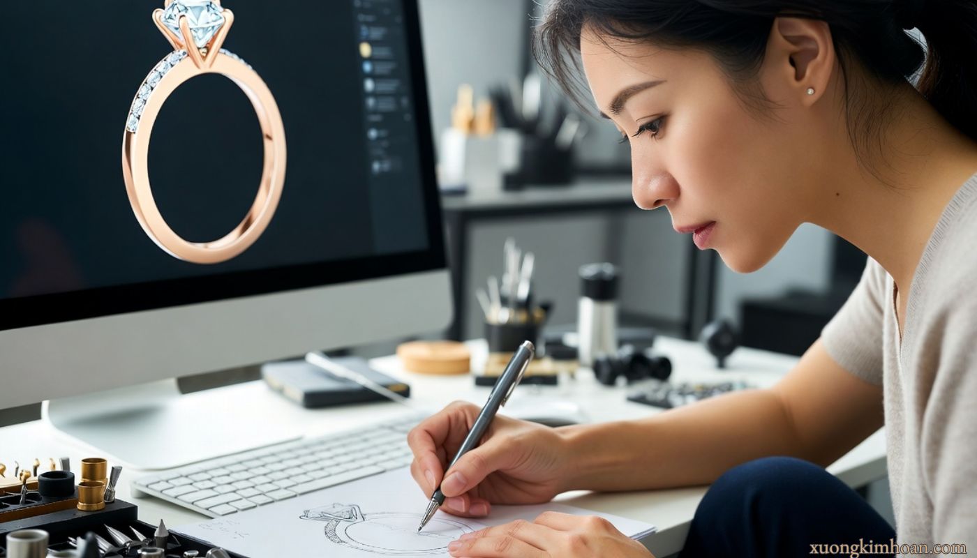 Bí quyết chọn nhẫn cưới kim cương nuôi cấy phù hợp ngân sách 1 nhẫn cưới kim cương nuôi cấy