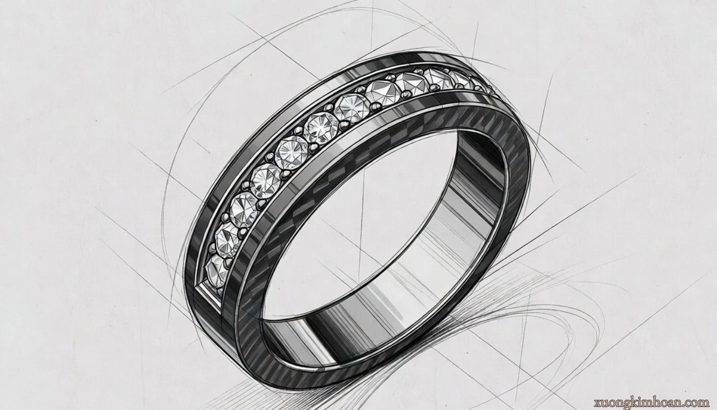 Top 6 Mẫu Nhẫn Nam Kim Cương Nuôi Cấy Thời Thượng Nhất 4 Nhẫn nam kim cương nuôi cấy