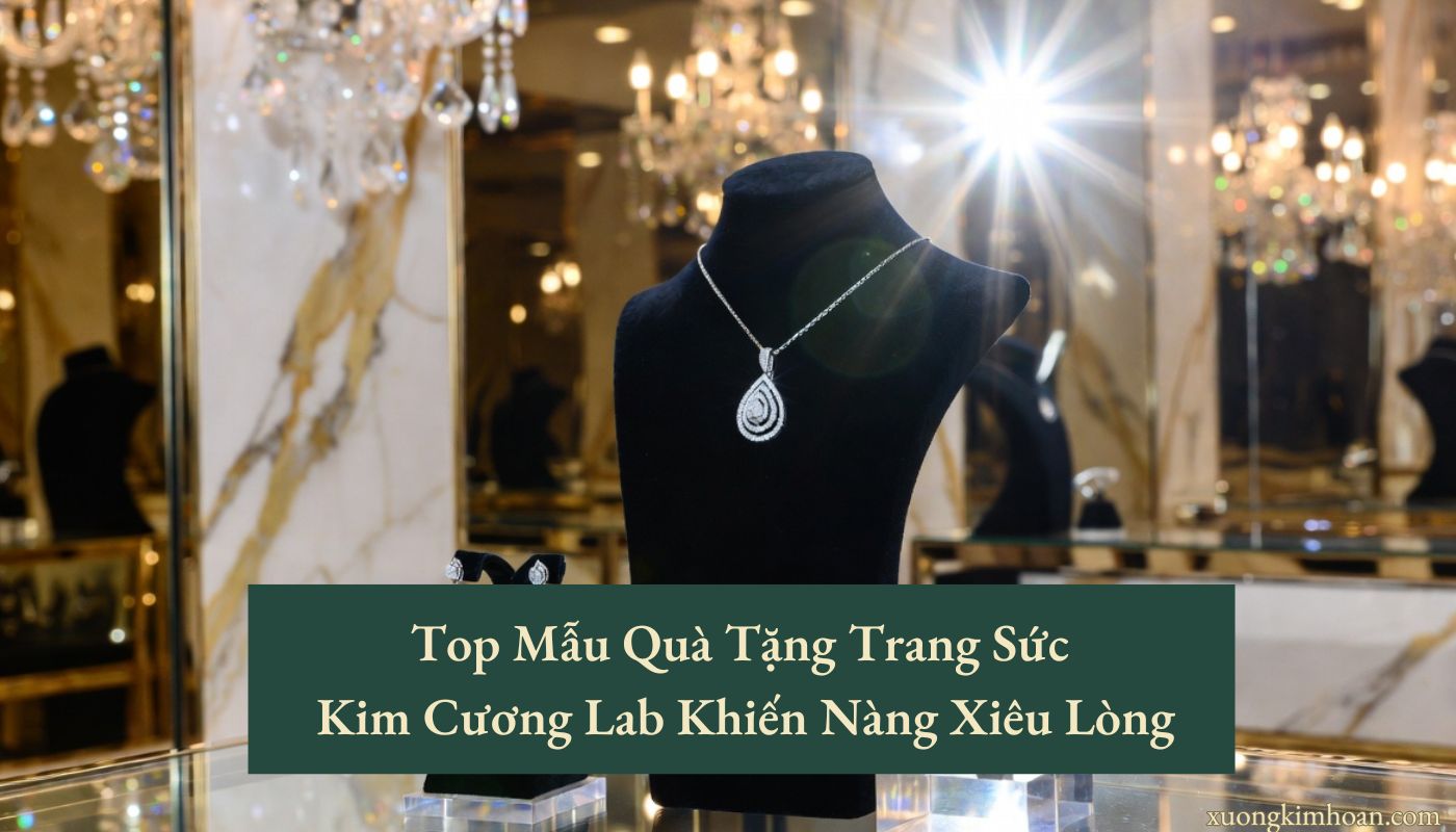 Quà tặng trang sức kim cương lab