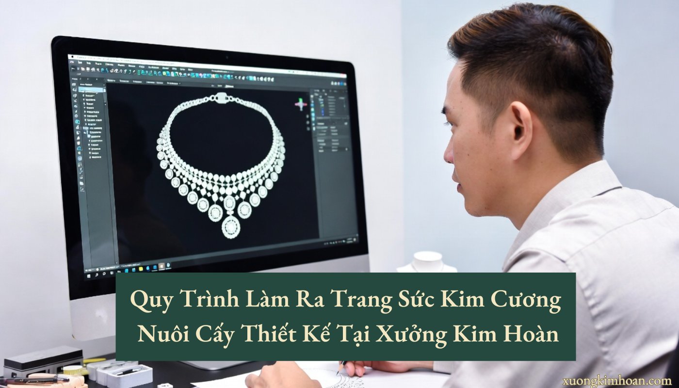 Trang sức kim cương nuôi cấy thiết kế