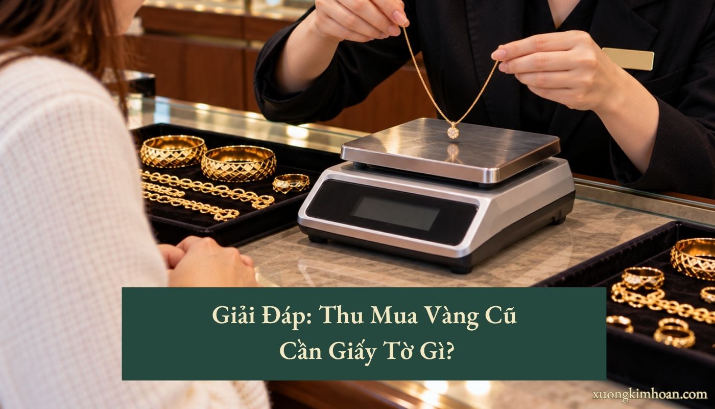 thu mua vàng cũ cần giấy tờ gì